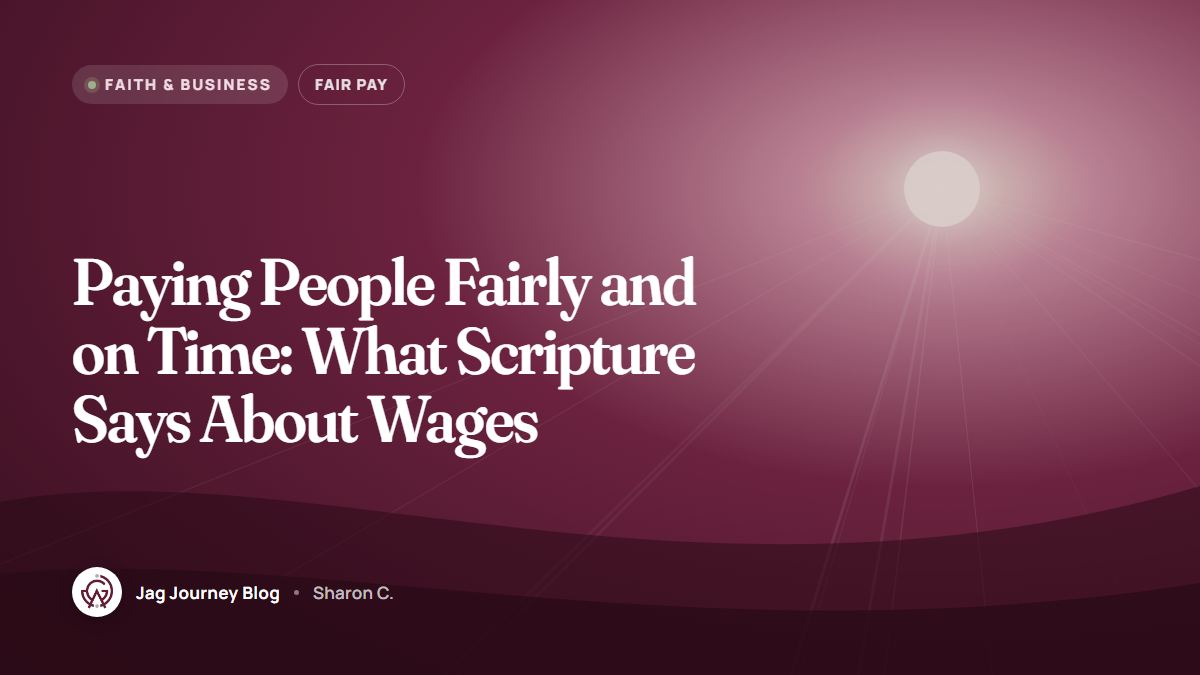 Paying People Fairly and on Time: What Scripture Says About Wages