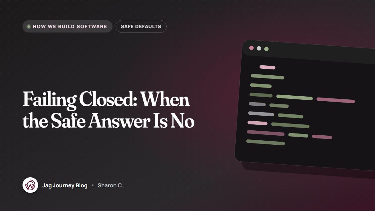 Failing Closed: When the Safe Answer Is No