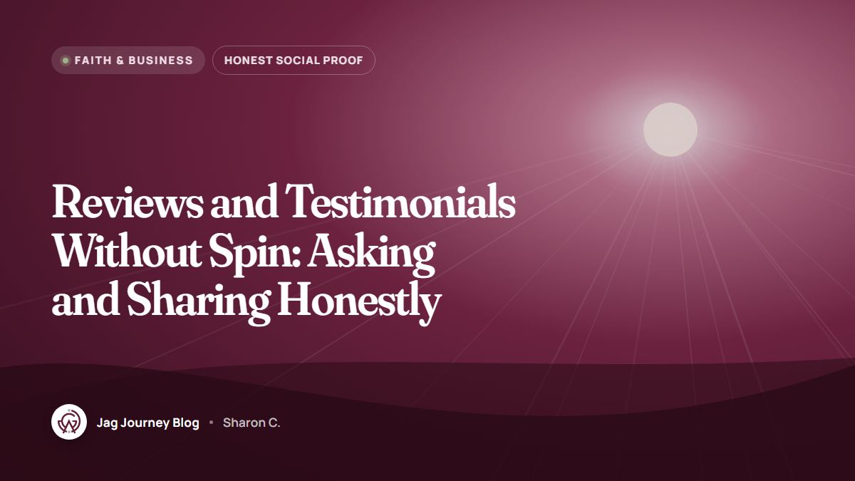 Reviews and Testimonials Without Spin: Asking and Sharing Honestly