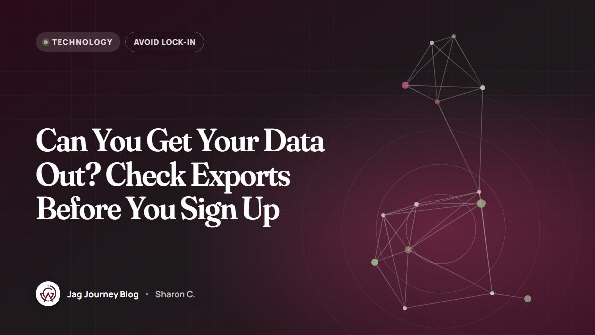 Can You Get Your Data Out? Check Exports Before You Sign Up