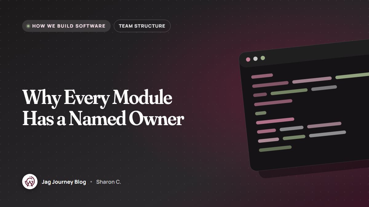 Why Every Module Has a Named Owner
