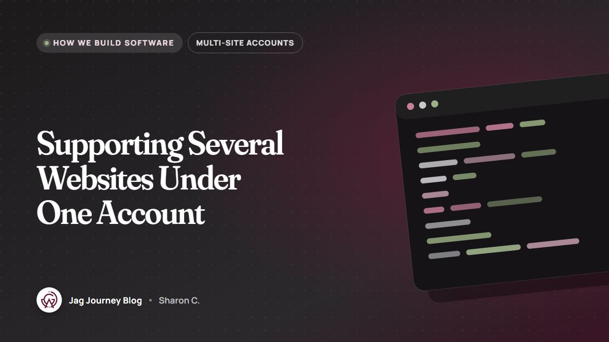 Supporting Several Websites Under One Account