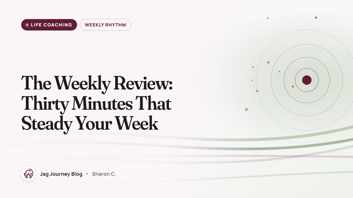 The Weekly Review: Thirty Minutes That Steady Your Week