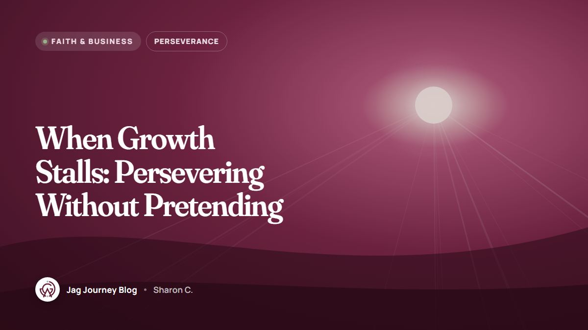 When Growth Stalls: Persevering Without Pretending