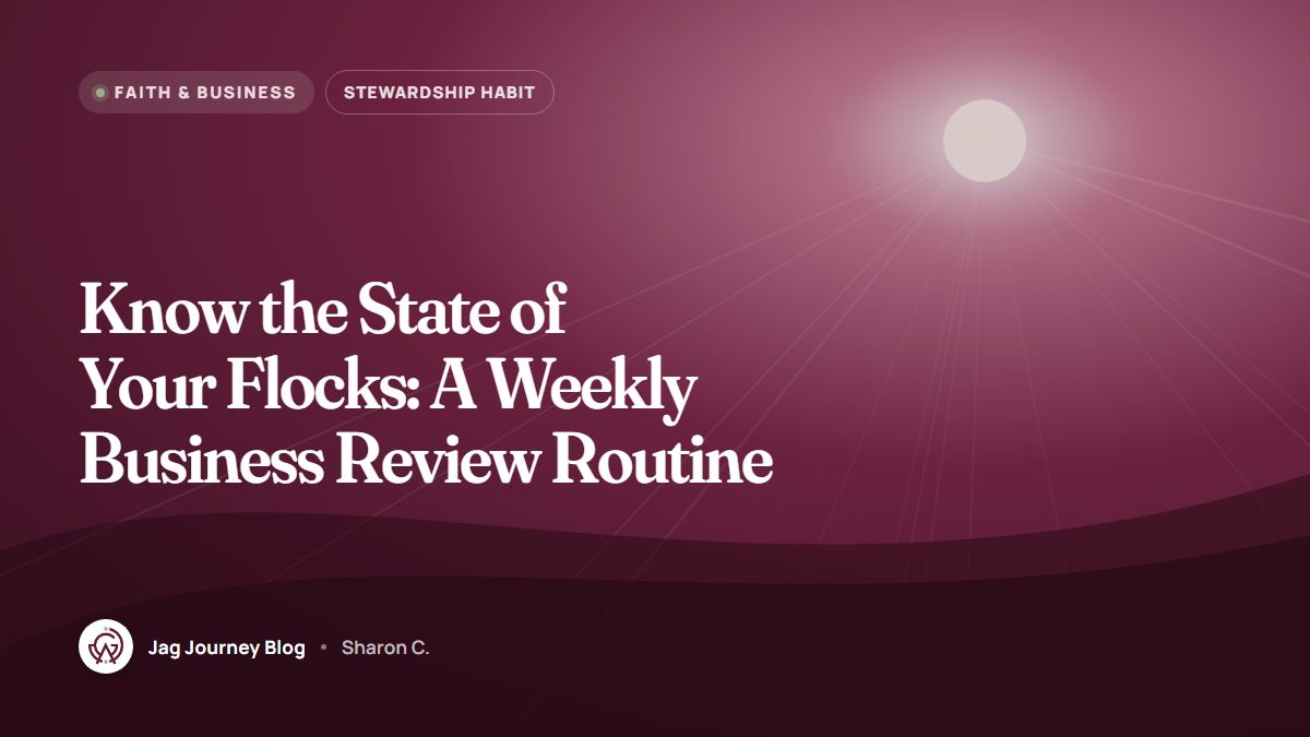 Know the State of Your Flocks: A Weekly Business Review Routine