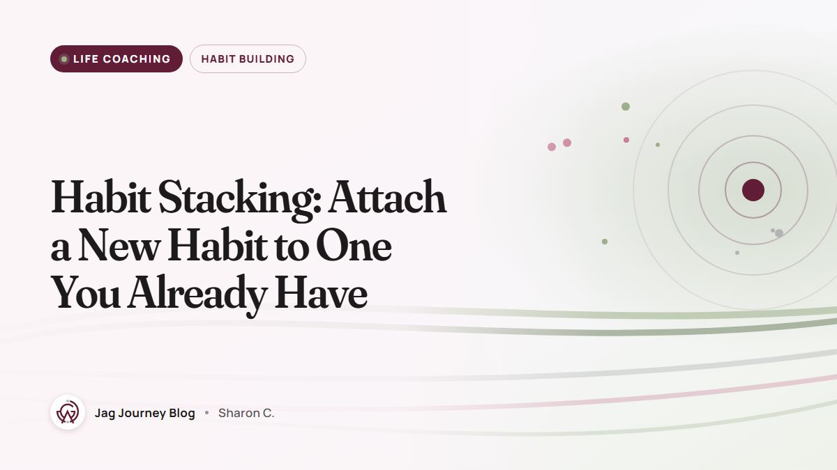 Habit Stacking: Attach a New Habit to One You Already Have