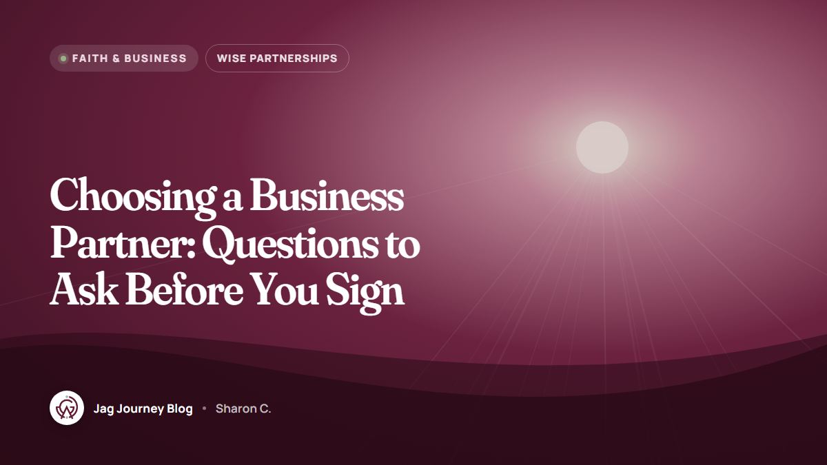 Choosing a Business Partner: Questions to Ask Before You Sign
