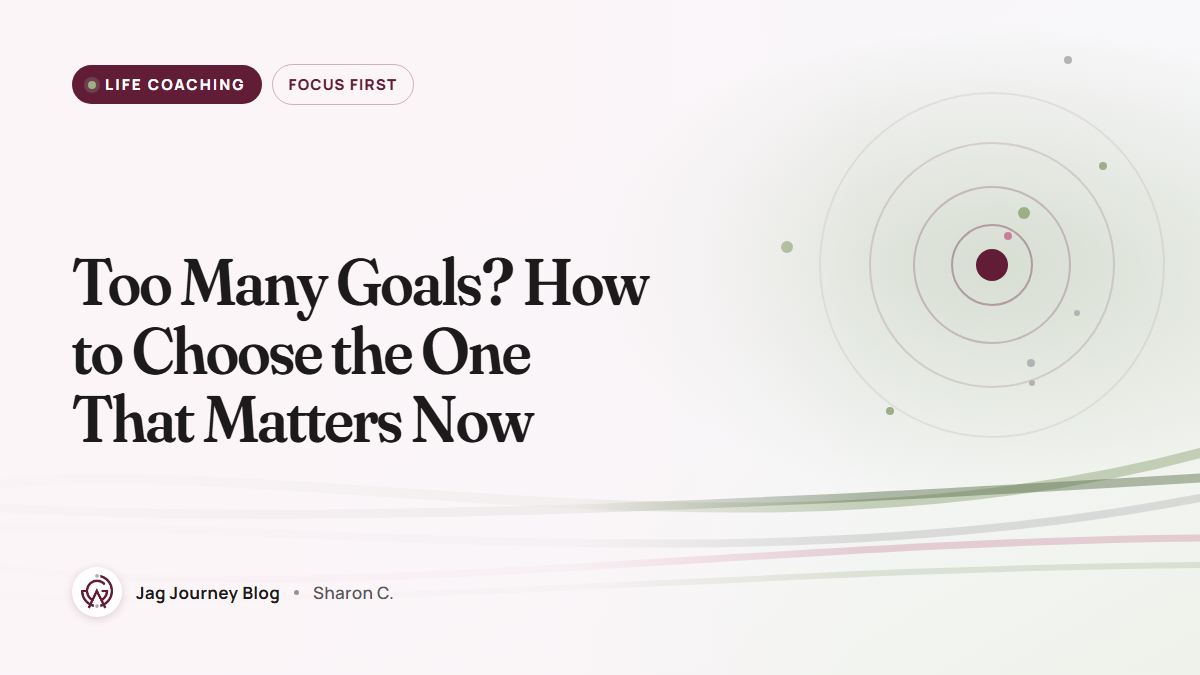 Too Many Goals? How to Choose the One That Matters Now
