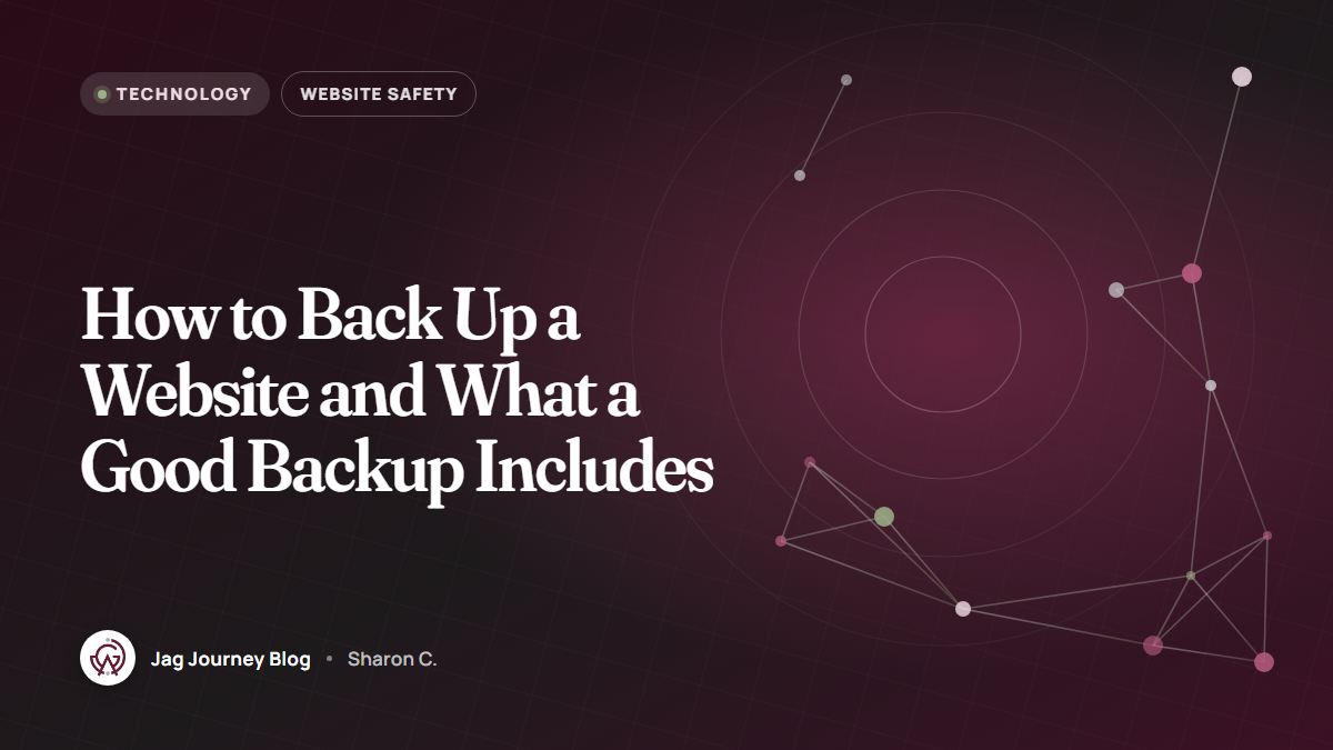 How to Back Up a Website and What a Good Backup Includes