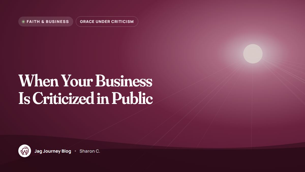 When Your Business Is Criticized in Public