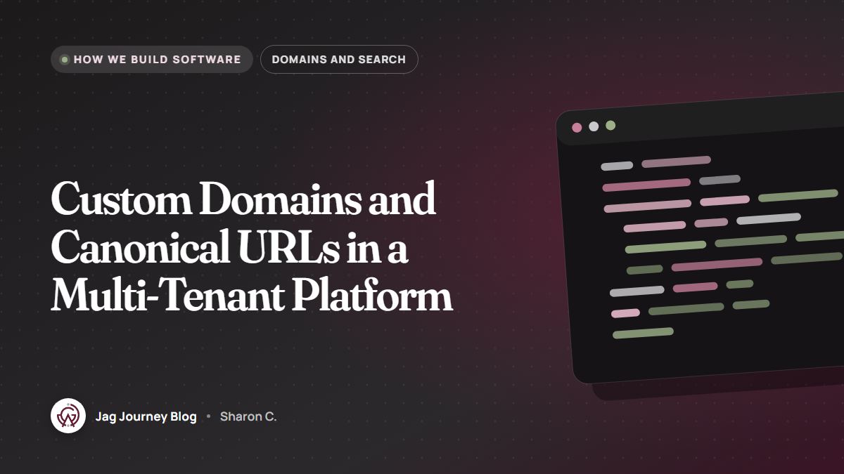 Custom Domains and Canonical URLs in a Multi-Tenant Platform