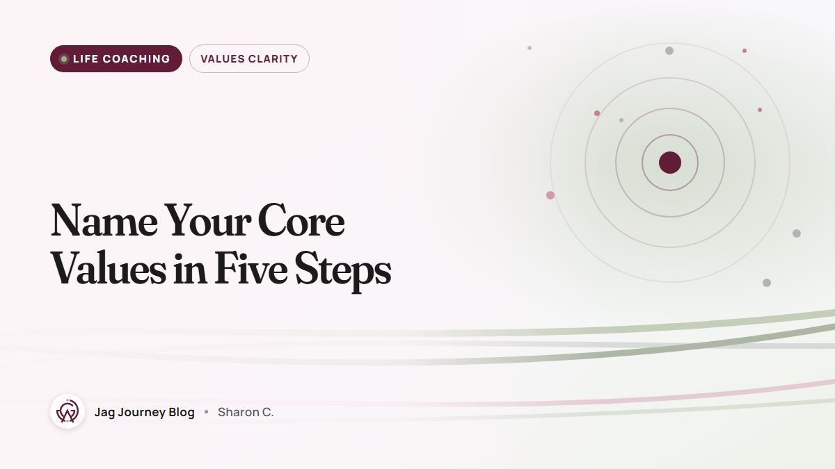 Name Your Core Values in Five Steps