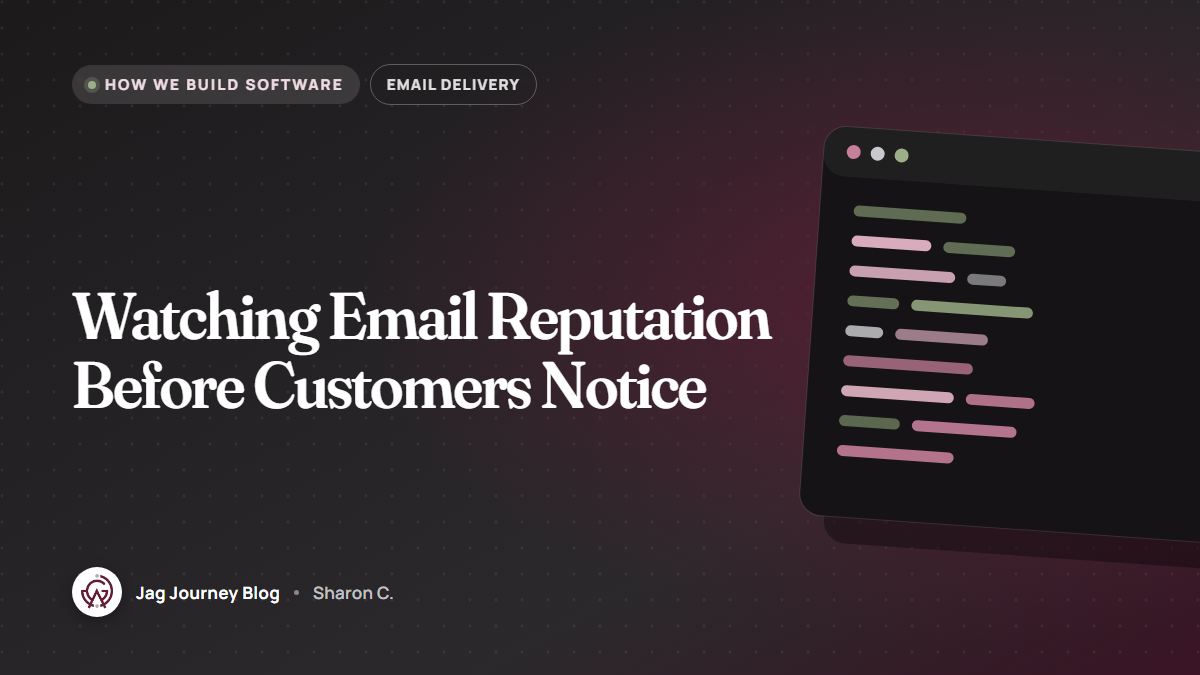 Watching Email Reputation Before Customers Notice
