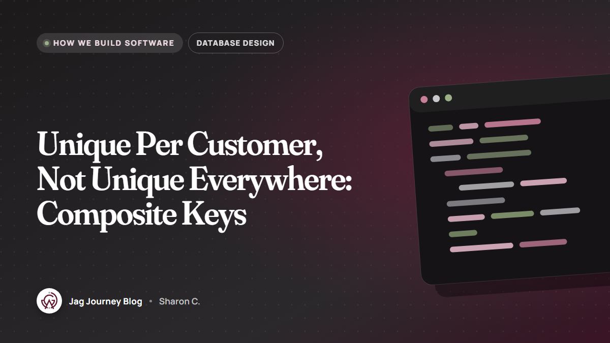 Unique Per Customer, Not Unique Everywhere: Composite Keys